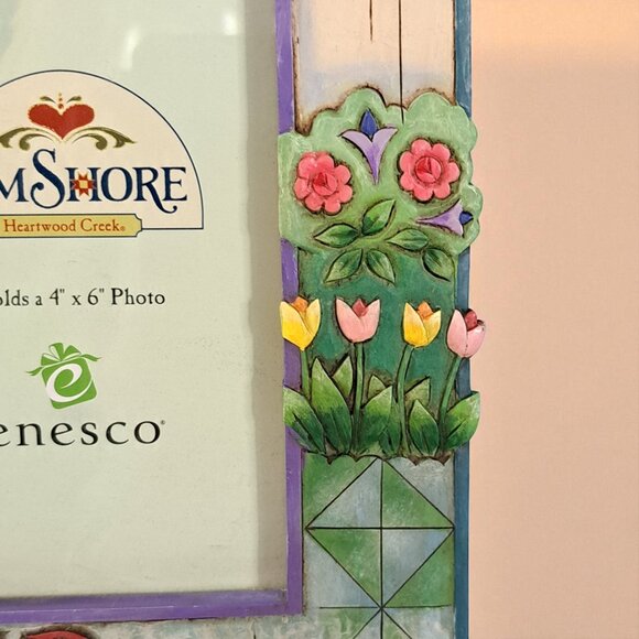 Jim Shore "Special Delivery" Frame 9” Stork Baby Picture 4" x 6" photo - Picture 11 of 12